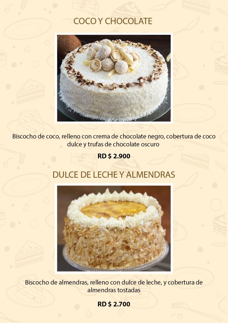 Birthday cakes menu | Ocean Village Deluxe — Resort & Spa